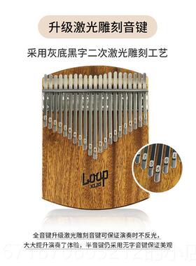 高档勒普LOOP 音拇指琴21音17钢板式卡林巴初学者手琴指入门手指