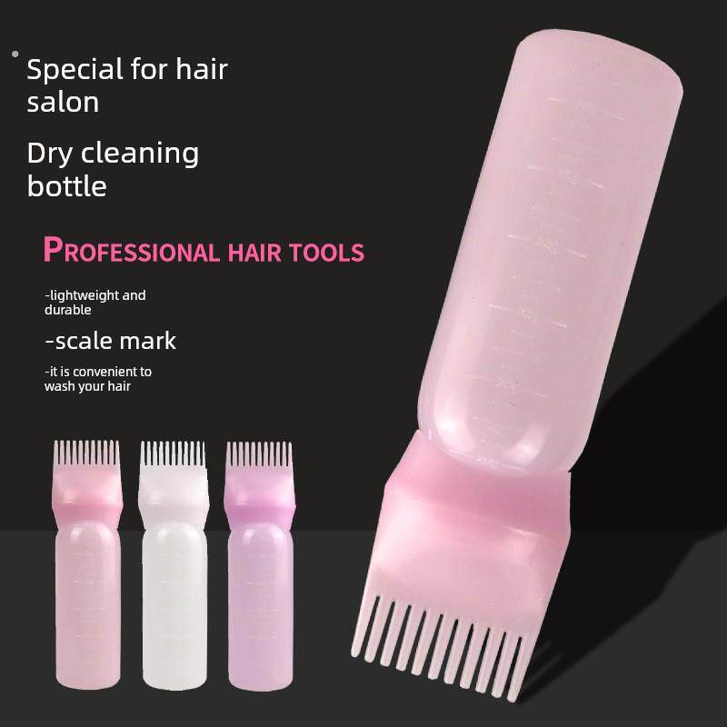 上药器头部头皮头疗仪器药梳涂抹按摩工具育发给药梳染发瓶带刻度