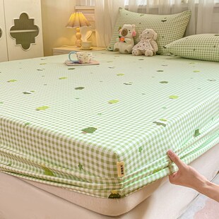 原棉老粗布床笠单件100纯棉床单夏季宿舍床罩床套床笠凉席三件套3