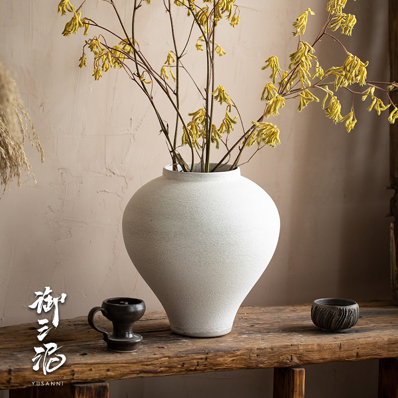 景德镇客厅花瓶干花花器摆件客厅插花陶瓷水培白色中式禅意插鲜花,家居饰品,家饰软装搭配套装,淘宝优惠券,粉丝福利购,淘宝优惠卷