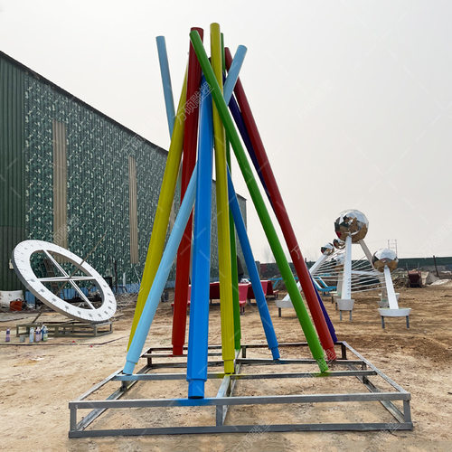 大型不锈钢雕塑制作园林景观标志性建筑锻造工艺雕塑校园项目雕塑