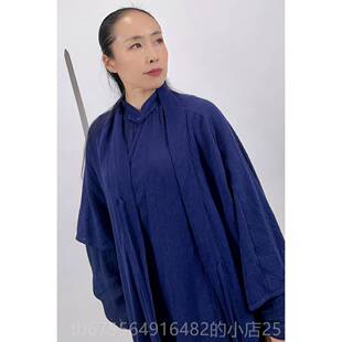 正品马蕾太极服长版麻闲棉长袍休春国秋太极服武术款表演服中风红