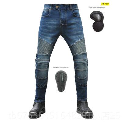 正品VOL行牛ERO机车仔裤男女机车骑炼裤覆古哈雷防摔防风耐磨弹力