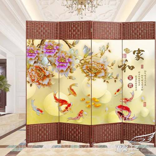 正品简家用屏风可折拉叠移动隔断现代约省空间室简易推伸缩卧布艺