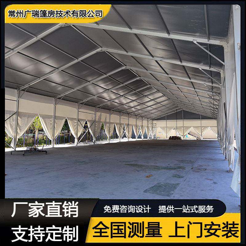 供应大型篮球场篷房户外铝合金临时装配式建筑体育活动蓬房大棚