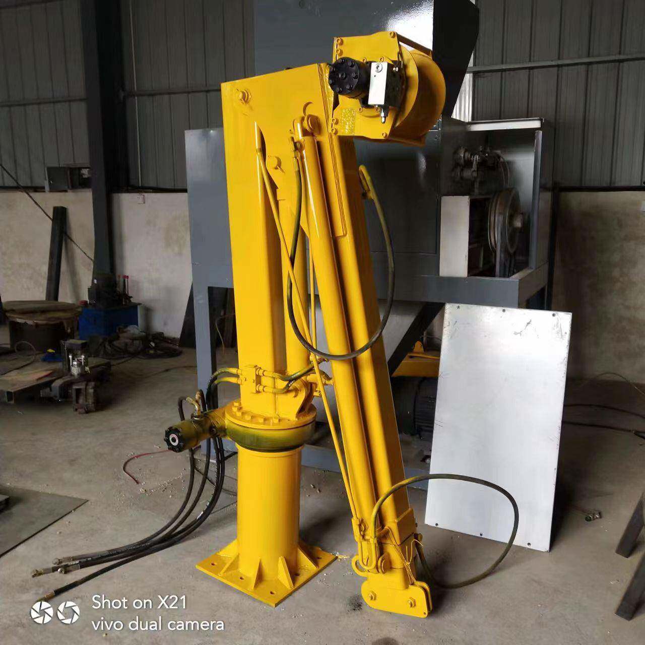 皮卡车电动随车吊机大货车农用车船用加装液压升降伸缩旋转吊机