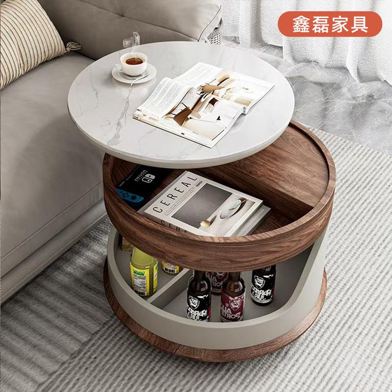 现代咖啡角几简约移动小茶几迷你桌小桌可调节沙发扶手托盘置物架