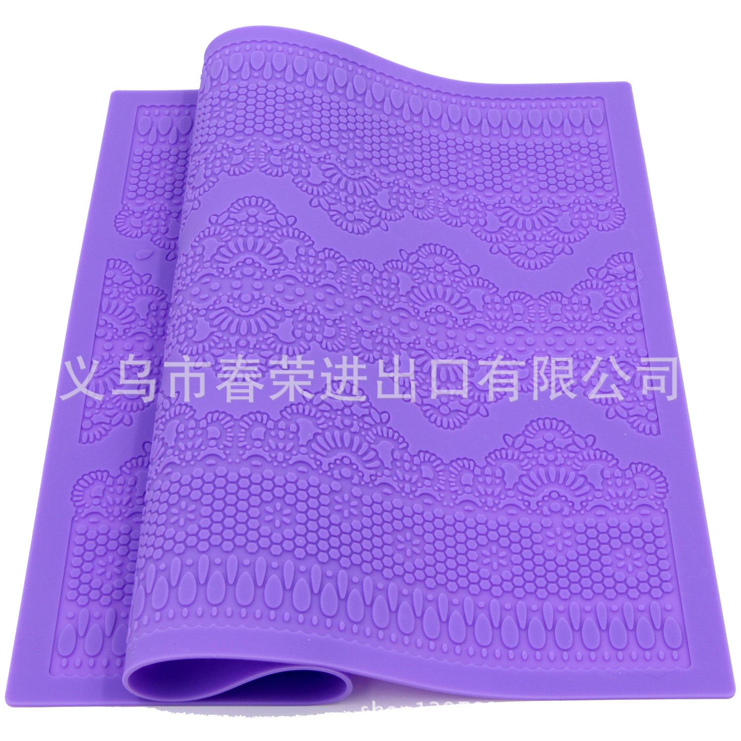 新款翻糖蕾丝花边硅胶垫 蛋糕花边装饰蕾丝模具 新款硅胶翻糖模