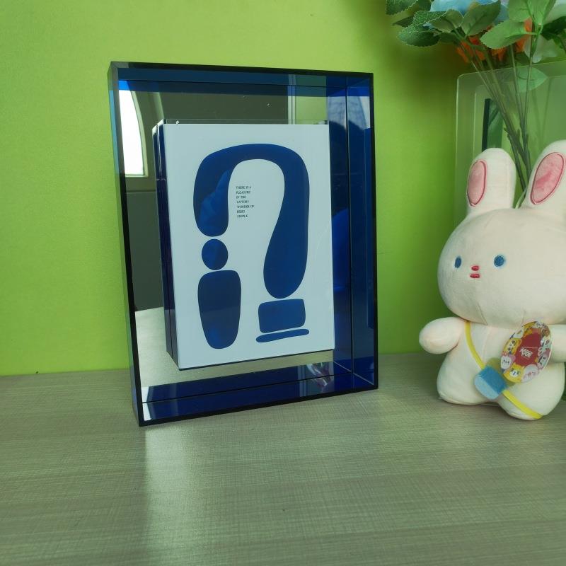 亚克力透明相框洗照片做成相片框摆台装裱a4海报画框挂墙创意摆件