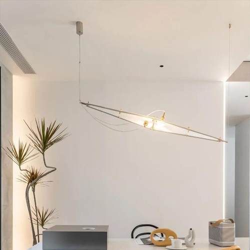 创意造型艺术空间设计感吊灯样板房展厅吧台装饰挑空loft楼梯吊灯