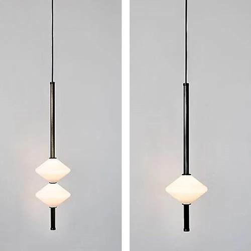 现代极简小吊灯餐厅客厅 设计师简约北欧吧台创意玻璃卧室床头灯