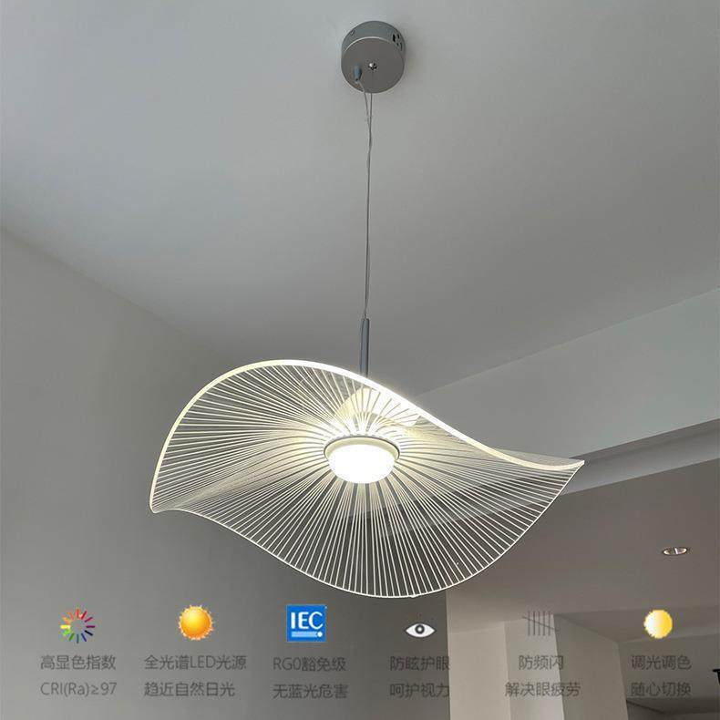 现代简约创意荷叶吊灯新款设计师创意时尚餐厅吧台服装店装饰灯饰