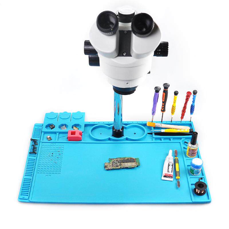 耐高温五金维修隔热工作垫 主板手机维修显微镜底座硅胶垫平台