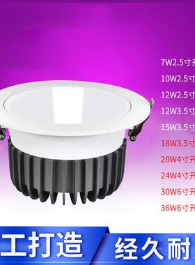 防水筒灯IP54IP44筒灯防尘防雾浴室淋浴房桑拿房室内泳池温泉11