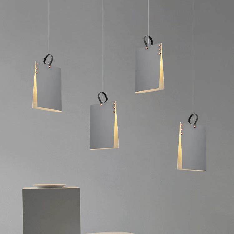 北欧图书馆幼儿园彩色马卡龙吊灯现代简约书店餐厅创意书本艺术灯