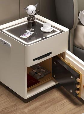 能床头收柜家XZA卧室轻奢保用险柜一体主卧纳柜小型保险箱密码智