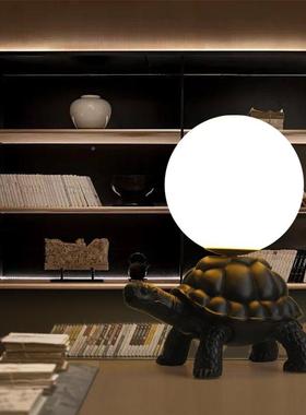 意简利创意个性大房乌龟台灯约现代艺术客厅灯具儿童书架装CBQ饰