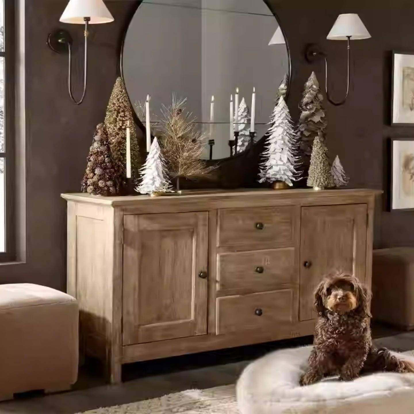 美式复古餐边物柜乡村实木轻奢子CFT中柜古风靠墙柜一体边储柜过,鲜花速递/花卉仿真/绿植园艺,其它园艺用品,淘宝优惠券,粉丝福利购,淘宝优惠卷