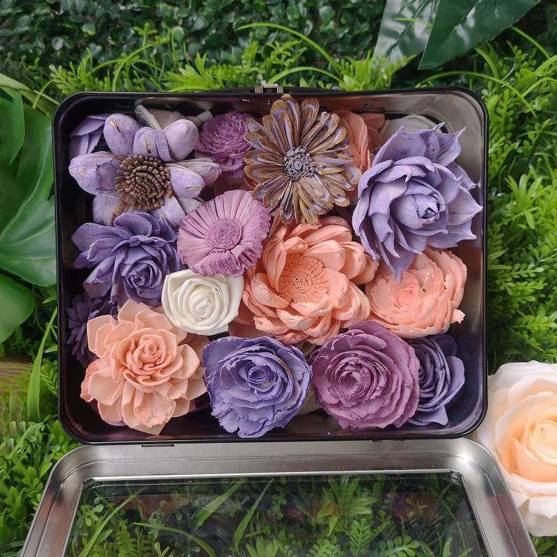 5现货|0朵混合套装装通草花G802C99N家居软装饰干花花可插艺铁丝