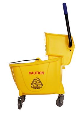 AF080用80拖把桶布加厚桶榨水车酒店挤水单桶洗墩桶家拖把压873水