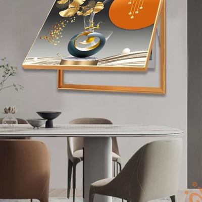 厅铝合开金框电表箱装饰画免打孔现简代约遮挡客餐厅关电F97MMT9T