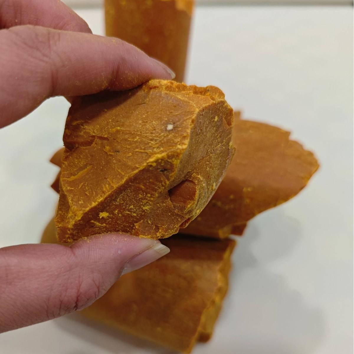 植物SWI藤黄块包邮加透明漆性天国画颜料大调制颜增料然原料