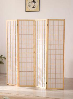 优选仿日室式屏隔断34262墙客厅折叠移动卧室遮挡茶实木古风玄关