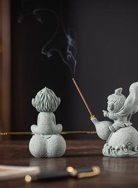 创意天齐大圣孙悟空线香插茶摆20240924件可爱生肖猴大子事宠已成