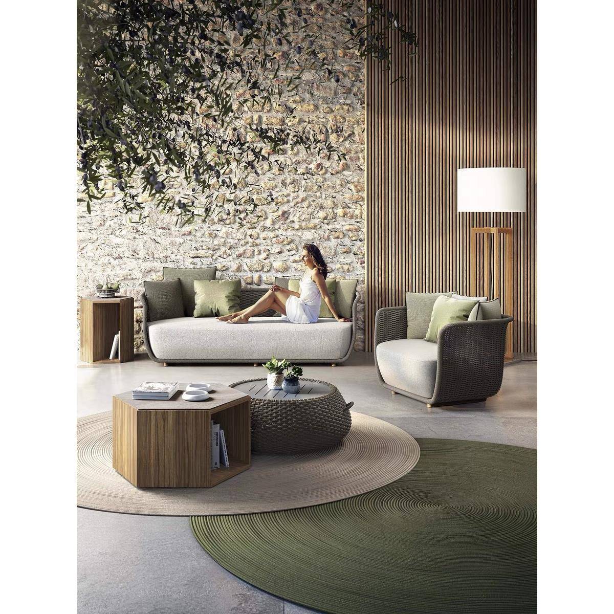 藤727庭户外沙发院阳台室外休编闲沙发民宿花园阳光房藤沙发组合