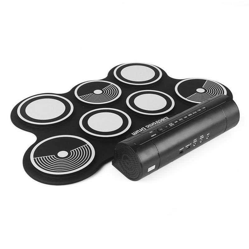 MD75手卷人电子架子鼓击成初学9DEZ双喇叭便携儿童打乐器