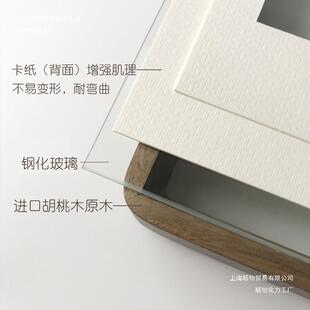 结婚意证相框创实木玻璃登记念照AL942350结婚照片收订婚摆台布置