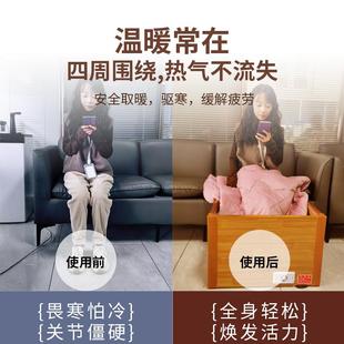 实木火桶取暖器家用电烤火炉安徽炉火桶烘脚器暖脚MBU湖南箱工火