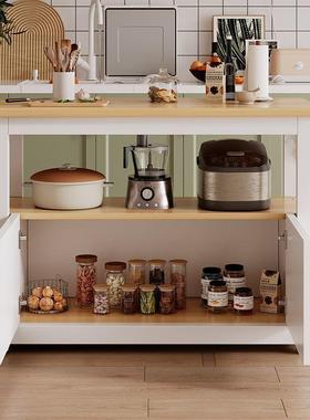 厨房餐厅置ZRW物架柜子物客厅靠储柜橱墙柜波炉置微物柜多功能餐