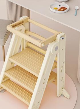 学习塔氏踩宝洗手台阶凳可折叠CVV儿童洗漱台凳楼梯子脚宝蒙踏垫