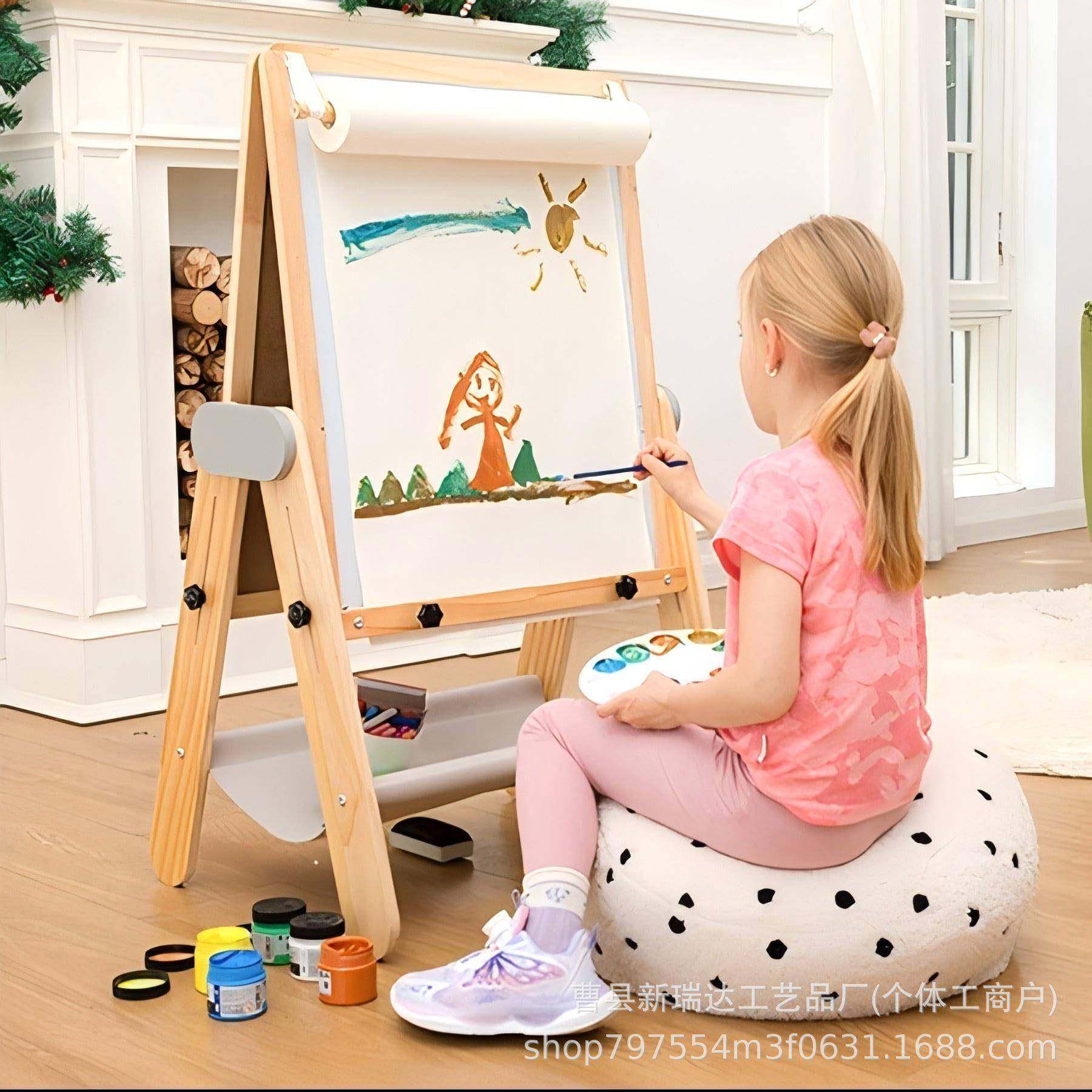 木制画3合1儿童架艺术画架双可748折叠带黑板白板面高度可带纸调,文具电教/文化用品/商务用品,画板/画架/速写板,淘宝优惠券,粉丝福利购,淘宝优惠卷