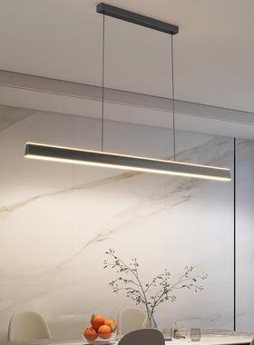 一字餐厅室灯桌现代简约办公长条灯极吊简饭36118厅餐灯吧台灯具