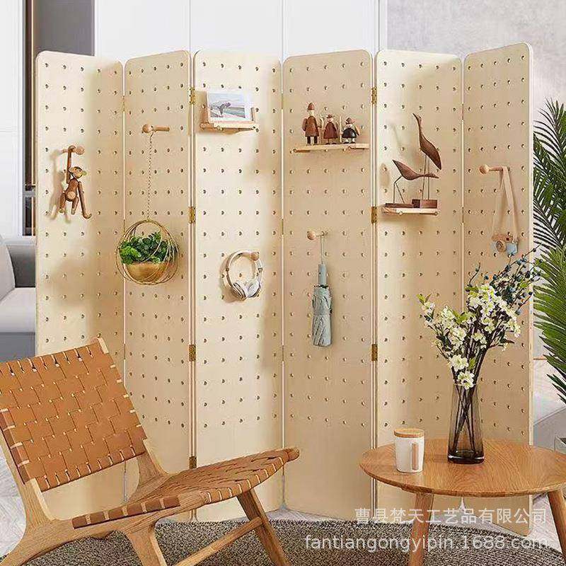 实洞洞板置物架客厅断玄关254实木落地隔示架直播背景展屏木风,住宅家具,搁板/置物架/家用陈列架,淘宝优惠券,粉丝福利购,淘宝优惠卷