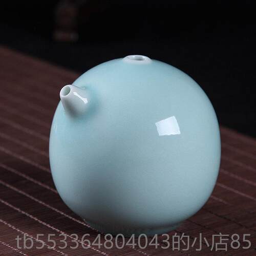 高档龙泉御茗青瓷滴文房件四宝摆砚滴水书法孟书画用品陶瓷墨水滴