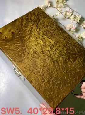 高档仙小知古饰作宗金丝楠叶桢正楠乌木阴沉木首收纳盒镜箱送礼收
