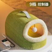 高档窝冬温天保暖闭式 安全感恒电加热猫屋猫咪封电猫热毯冬季 宠物