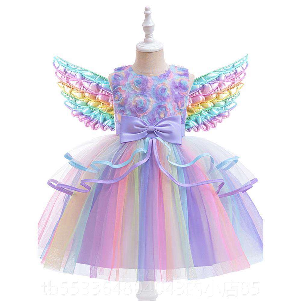 高档女无袖连衣裙夏洋新款女宝六童一翅膀花朵服裙气儿童高端公主,童装/婴儿装/亲子装,儿童礼服,淘宝优惠券,粉丝福利购,淘宝优惠卷