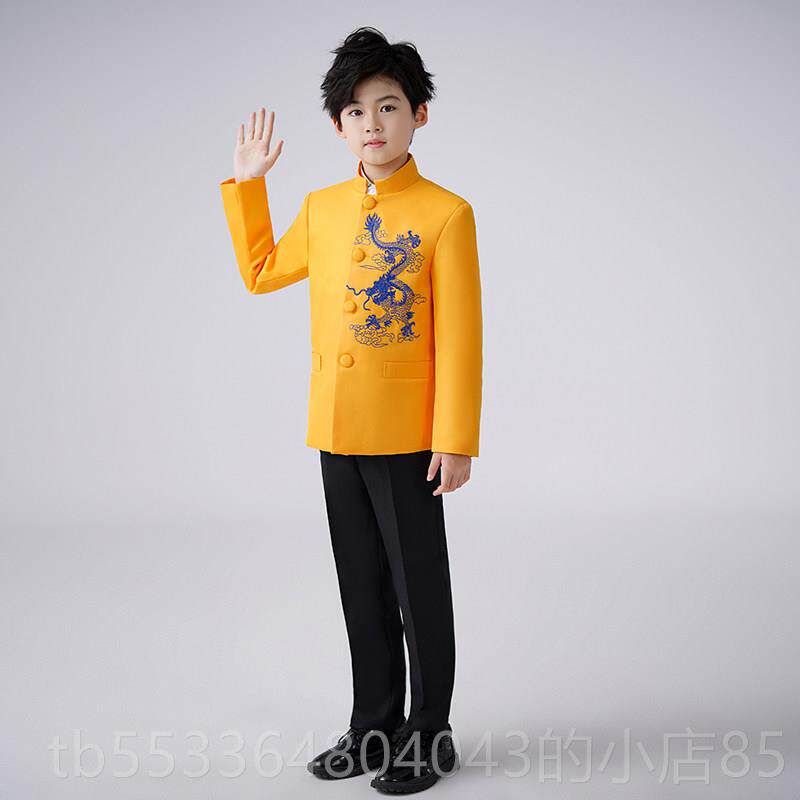 高档儿童绣中山六一庆演出花服国庆元旦舞装台民族风校主持朗诵大