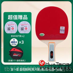 高档友谊729乒乓球拍金三星四星级直拍横只拍4拍1儿童学学生初单3
