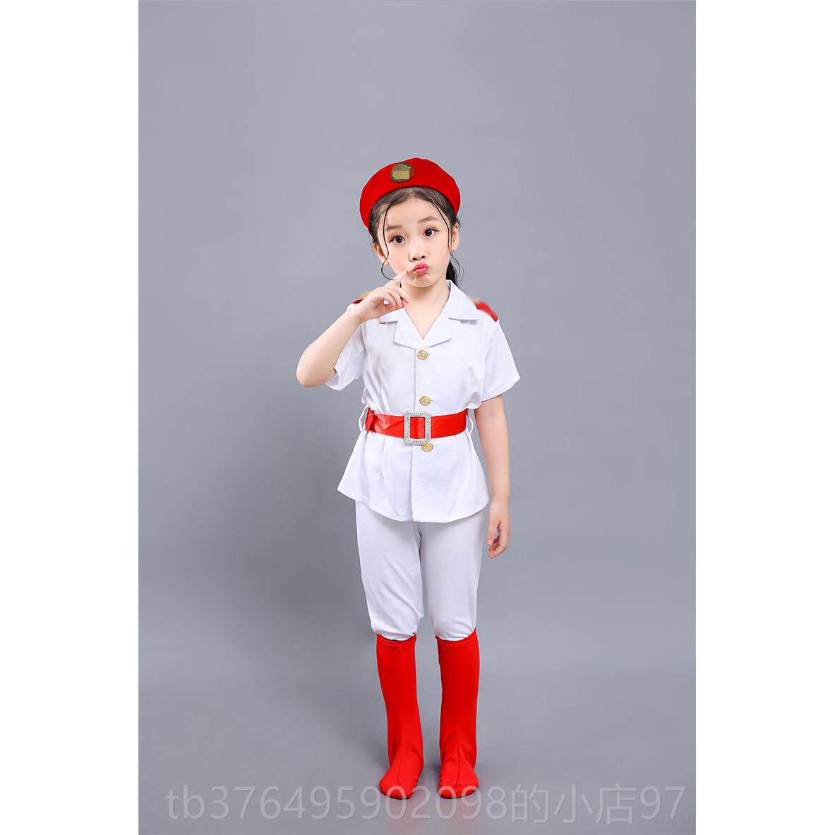 新款新儿童迷彩演出兵服幼儿娃娃六一装舞蹈学生运动会款迷彩套表