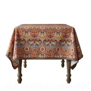 新款布美式桌古矩形桌布棉档麻欧式高咖啡桌布覆圆罩布