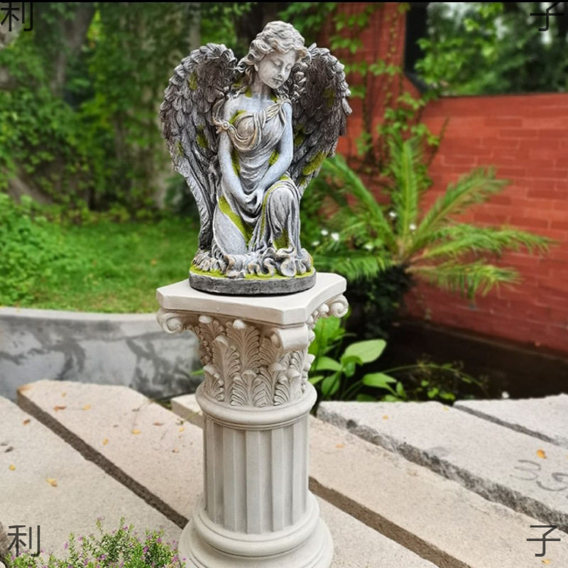 花园装饰欧式摆件户外可爱人物雕塑园林别墅庭院露台阳台布置