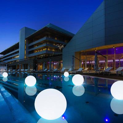 ED发光圆球WRZ水上浮球漂灯庭户外院景观装L饰灯喷泉水池防水球形