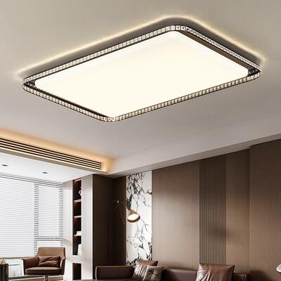 22新款简约现代大气轻奢山水晶吸顶灯中5灯0XLP具感客厅主灯