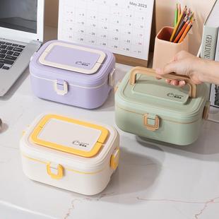 304锈保钢插电恒温电热饭盒免注水上族便携温便MEP当不盒带餐具班