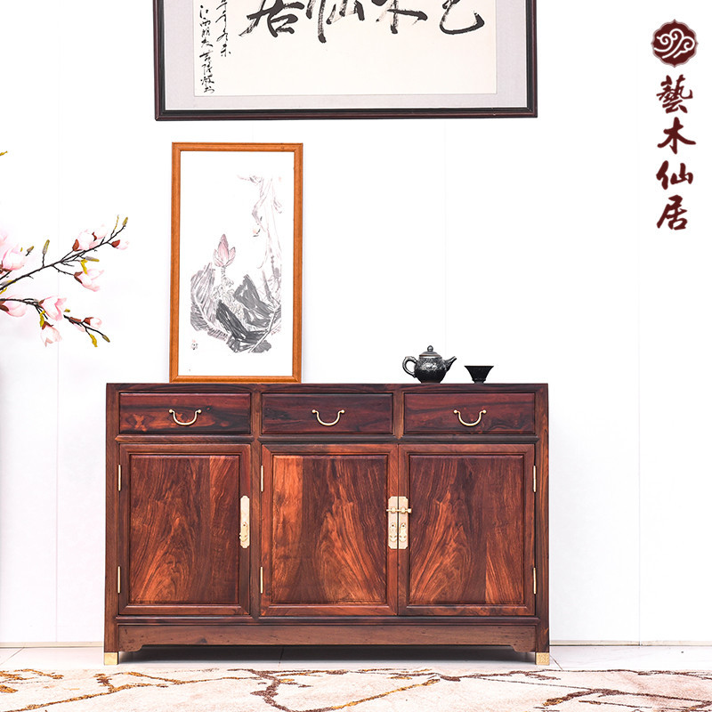 艺木仙居明式大红酸枝餐边柜
